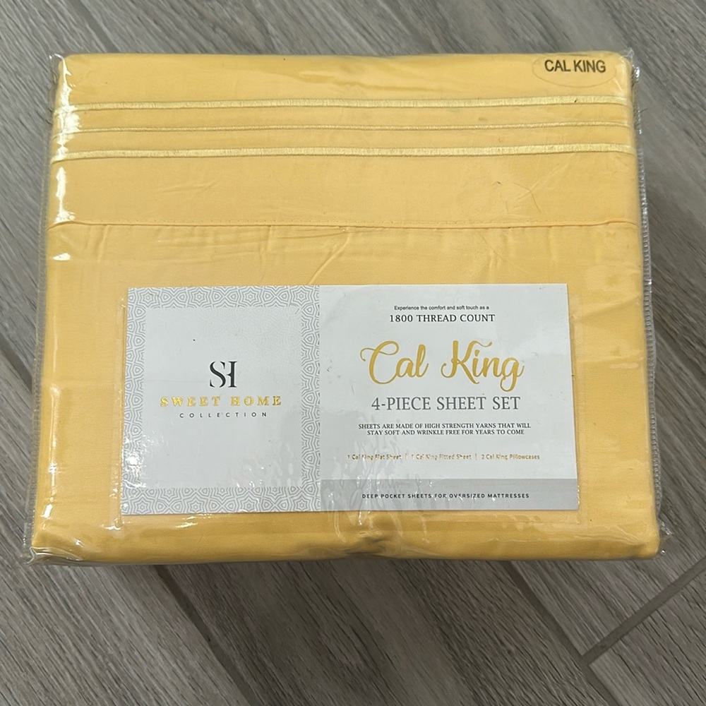 Cal King Size Bed Sheets - Brand new, still in the package!